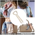 thumbnail image 5 of Unique Bargains 1 Pc Scarf Headband Fashion Print Pattern Neck Scarf for Women Beige Coffee Color, 5 of 5