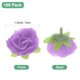 thumbnail image 3 of Uxcell 100 Paquete Cabezas de Rosas Artificiales 1.2" Pequeña Cabeza de Rosa de Seda Falsa para Decoración Cabezas de Flores Falsas Púrpura Claro, 3 of 7