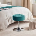 thumbnail image 2 of Duhome Vanity Stool Makeup Vanity Chair Round Ottoman Footstool for Living Room Bedroom Adjustable Small Entyway Bench Swivel, Atrovirens, 2 of 8