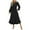Black, variant on Women's Fall Long Sleeve Maxi Dresses 2025 Crew Neck Swiss Dot Tiered Flowy A Line Casual Boho Party Dress Purple, XL