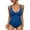 Blue, variant on WAYUTE Womens One Piece Swimsuits Swimsuits for Bathing Suits Sexy Criss Back Swimwear