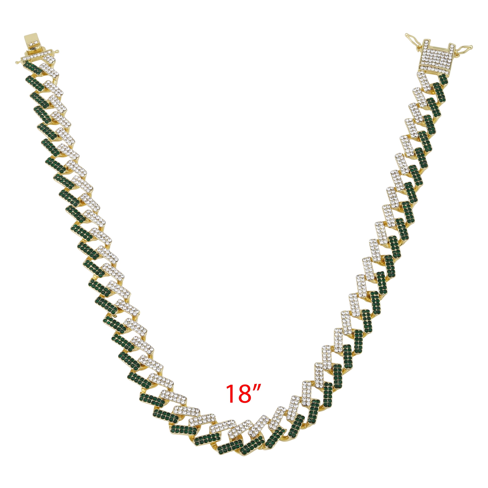 Charles Raymond Zig Zag Bling'ed Out Necklace - ZZ Miami Cuban