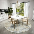 thumbnail image 5 of Addison Rugs Indoor/ Outdoor Accord Modern Polyester Washable Rug New 8' x 8' Round - Beige, 5 of 5