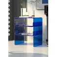 thumbnail image 5 of Clear Acrylic 3-Tier End Table/Nightstand – Sleek Bedside Storage with Durable Design, Perfect for Bedrooms, Living Rooms, or Modern Interiors – Ideal as a Bedside Table or Sofa Side Piece (Blue), 5 of 14