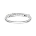 thumbnail image 5 of 14K White Gold Ring Band Wedding Diamond Round , Size 7, 5 of 7
