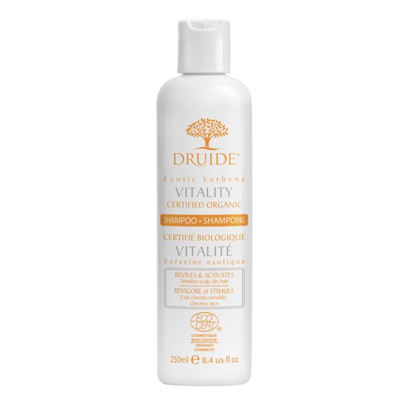 Vitality Shampooing Biologique (Lot Économique de 1 L), Idéal pour les Cheveux Fins et les Cuirs Chevelus Secs
