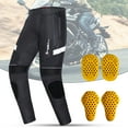 thumbnail image 1 of Neinkie 1 Set Motorcycle Pants with Knee Pads Detachable Liner Breathable Protective Cycling Trousers Riding Clothes, 1 of 9