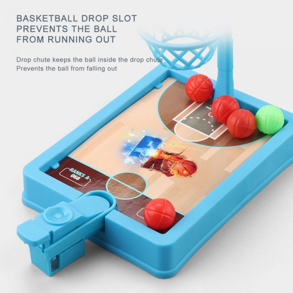 Tabletop Games 2-Player Desktop Table Basketball Games Classic Basketball  Shooting Toy Pool Toys For Toddlers 1-3 Plastic As Shown