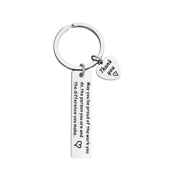 RKZDSR Stainless Steel Love and Encouragement Inspirational Keychain Gift