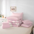 thumbnail image 6 of Homewish Floral Daisy 7 Pieces Bedding Comforter Set For Teens Boys Girls,Chic Flowers Full Bedding Set Lightweight,Spring Garden Fitted Sheet Flat Sheet,Luxury Bedroom Decor,Reversible, 6 of 8