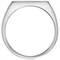 thumbnail image 2 of FB Jewels 14k White Gold Men's Rectangle Signet Ring, 2 of 2