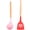 Girl Powder + Cherry Red, variant on 2 Pc Kitchen Utensil Set, Easy to Clean Wooden Kitchen Utensils, Cooking Utensils for Nonstick CookwareGirl Powder + Lavender Purple