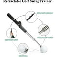 thumbnail image 3 of Telescopic Club, 2025 Updated Retractable Golf Swing Training Aid, Portable Grip Trainer with Click Feedback, Golf Accessories Strength & Tempo Training for Chipping Hitting, 3 of 14