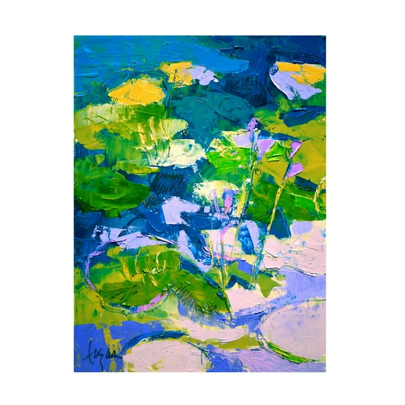 Canvas Wall Art - Dorothy Fagan 'Glittermehappy Ii' Wall Art for Living Room, Bedroom, or Office D?cor by Trademark Fine Art - 14 x 19 Inches