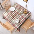 thumbnail image 2 of Multi Color Plaid Checkered Pattern Square Tablecloth,Waterproof Square Table Cover,Wipeable Spillproof Washable Table Cover for Home Kitchen Party Decor 52"x52"(132x132cm), 2 of 6
