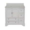thumbnail image 4 of Madison 36" Bathroom Vanity with White Cabinet & Quartz Top, 4 of 7