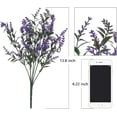 thumbnail image 4 of 4 Bundles Artifical Spring Flower Outdoor Fake Plant Decor UV Resistant Faux Plastic Plants Hanging Plante Halloween Flower for Home Garden Porch Thanksgiving Christmas Decorations, 4 of 4