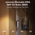 thumbnail image 2 of Bombillas halógenas Jaenmsa MR16 12 V 50 W 2800 K, paquete de 6, 2 of 6