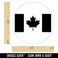 thumbnail image 2 of Canada Flag Self-Inking Rubber Stamp Ink Stamper - Pink Ink - Medium 1 Inch, 2 of 7