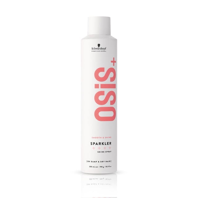 Schwarzkopf - OSiS+ Sparkler Spray De Brillo 300ml Brillo Duradero, Protección Térmica, Fácil de Aplicar, Aroma Agradable