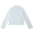 thumbnail image 6 of VSSSJ Women's Floral Lace Cardigan Long Sleeve Open Front Slim Fit Elegant Cardigan Tops Blouse White XXL, 6 of 7