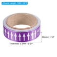 thumbnail image 2 of Unique Bargains Flow Arrow Tape, Polyethylene Pipe Marking Sticker, 1.2 inch x 33 ft, Purple/White, 2 of 4