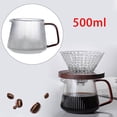 thumbnail image 4 of Cafetera de rayas verticales, estilo europeo, de cristal de borosilicato de alta calidad. 500ml, 4 of 9