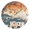 Gold, variant on Cartoon Chinese Architecture Round Wall Clock Silent Battery Operated Home Decor for Living Room Bedroom