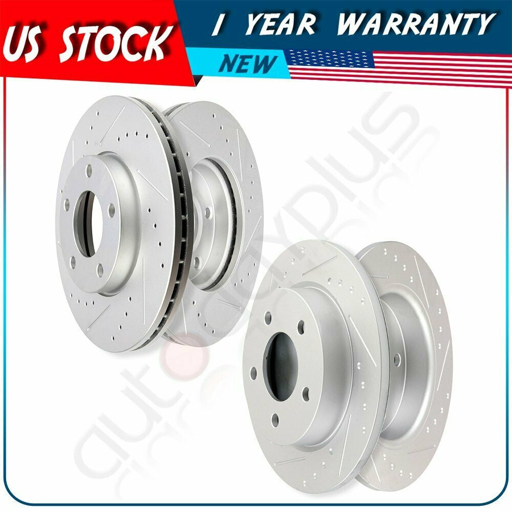 Front Rear Brake Rotors For 2004 2005 2006 2007 2008 2009 2010 2011
