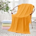 thumbnail image 2 of Microfiber Bath Towel,Large Towels,Body Towels,Oversized Thick Towels,Soft,Super Absorbent And Fast Drying,No Fading Multipurpose Use For Sports,Travel,Fitness,Yoga,200g,Orange, 2 of 9