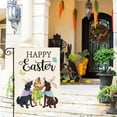 thumbnail image 2 of SPXUBZ Happy Easter Bunny Dog Garden Flag Double Sided, Easter Holiday Yard Outdoor Flag 12x18 Inch, 2 of 7