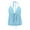Blue, variant on Kureaily Women's Summer Casual Solid Color Lace Up Jacquard Drawstring Back Suspenders Top Solid Color Tank Tops