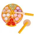 thumbnail image 4 of 27pcs Pizza Wooden Toys Food Cooking Simulation Tableware Children Kitchen Pretend Play Toy Fruit Vegetable Cutting Game, 4 of 7