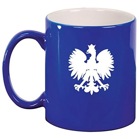 

Ceramic Coffee Tea Mug Poland Eagle (Blue)