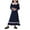 Navy, variant on YunPes Girls Dress Long Skirt Summer Large Children Loose Long Sleeve Arab Youth Long Skirt Casual Dress 18 Month Christmas Dress