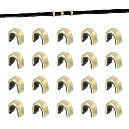 Uxcell Bow String Nocking Points 6x3x6 mm Bow String Measurement Tool Brass Black 20Pcs