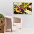 thumbnail image 6 of Epic Graffiti 'Michelangelo - Creation of Adam Colorful I' by Epic Art Portfolio, Canvas Wall Art, 40"x26", 6 of 8