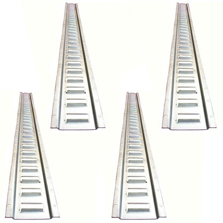 

4 Pieces E-Track 5 Ft Horizontal Trailer Tiedown Heavy Duty 12 Gauge