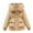 Khaki, variant on NLLSHGJ Cropped Trench Coat for Women 2024 the Drop Women Daily Plus Size Winter Coat Lapel Collar Long Sleeve Jacket Vintage Thicken Coat Jacket Warm Hooded Thick Padded Outerwear
