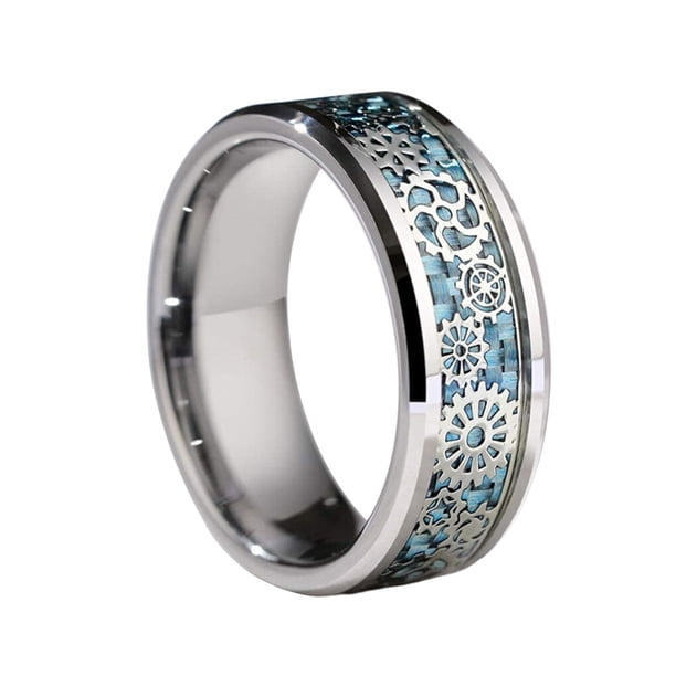 Guardurnaity Anillo de acero inoxidable para hombre y mujer, joyería decorativa para fiesta de moda, collar de vestir de ocio, colgante, Ropa, zapatos y accesorios Miscelánea Talla 7