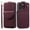 Winered, variant on ELEHOLD for iPhone 15 Plus Wallet Crossbody Case Premium PU Leather Organ Card Slots Magnetic Closure Detachable Wrist Lanyard Shoulder Strap Flip Shockproof iPhone 15 Plus Cover,Winered