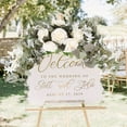 ACMDL 1pc 30Inch Wedding Arch Flowers With Rustic Artificial