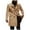 Khaki, variant on Mens Long Trench Coat Men's Winter Wool Overcoat Long Anorak Jacket Fashionable Warm Soft Orange XL