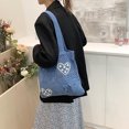 thumbnail image 4 of Bolso Hombro para Mujer Bolsos Mano A La Compras Informal Ganchillo Hecho, 4 of 9