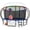 Blue, variant on LHX Trampoline 14FT Outdoor Trampolines for Kids and Adults with Enclosure Net, Basketball Hoop, 1400LBS Loading Backyard Pumpkin Trampoline with Lights, Sprinkler, Heavy Duty