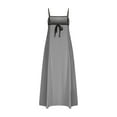 thumbnail image 5 of Uaswgudfs ​Sleeveless A-Line Spaghetti Strap Midi Sundress - Summer Dresses for Women 2025 Casual Dress for Daily & Party Wear Gray XL, 5 of 6