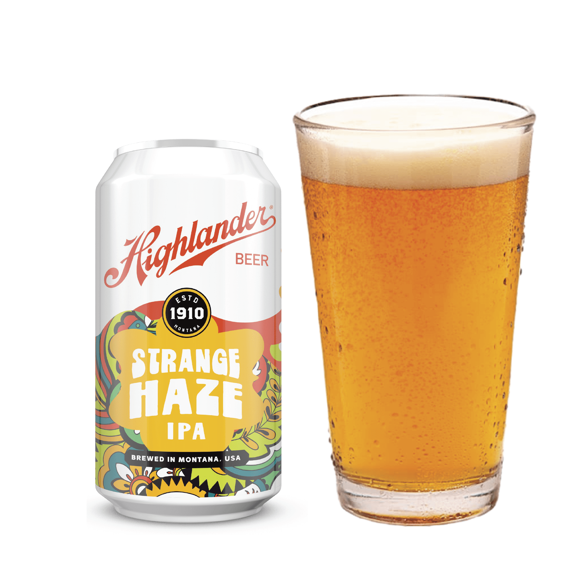 HIGHLANDER STRANGE HAZE IPA 4/6/12OZ CAN