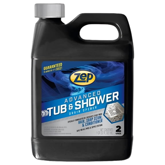 Zep Advanced Tub & Shower Gel Drain Opener, Unscented, 1 qt