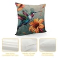 thumbnail image 4 of Pratyus Hummingbird Flowers Square Pillow Cover Case for Cushions Sofa Bed Outdoor Decoration Car Couch Bedroom Spring Aesthetic Decorative 1PC 22x22in, 4 of 5