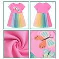 thumbnail image 3 of WIBACKER Toddler Girl Tutu Dress Little Girls Summer Dresses Casual Party Tulle Sundress for Kids 2-7Y - Butterfly, 3 of 9